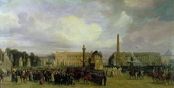 The Ceremony for the Return of Napoleons Ashes in 1840: The Cortege Entering