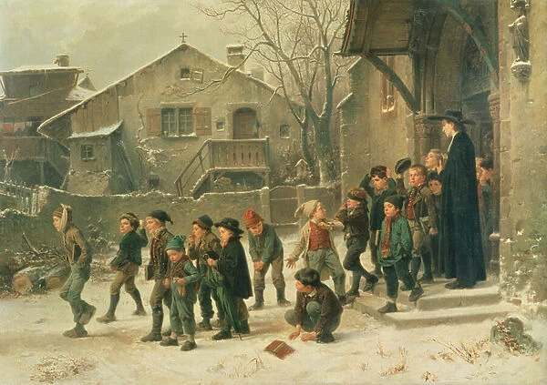 After Class, 1859 (oil on canvas)