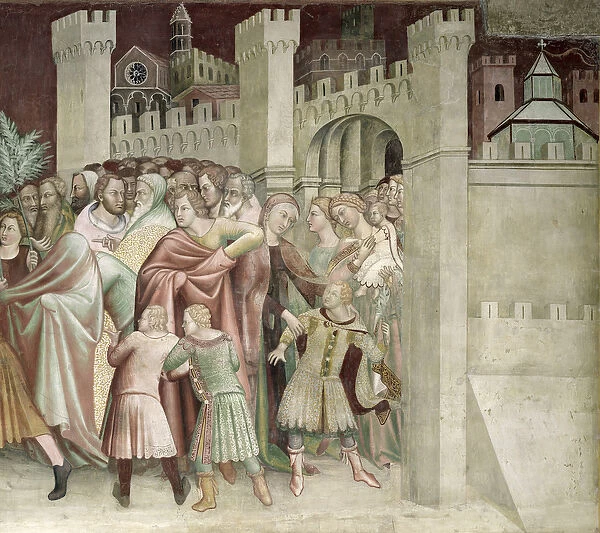 The Crowd at the Entrance to Jerusalem, from a series of Scenes of the New Testament