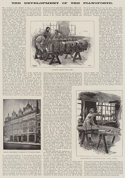 The Development of the Pianoforte (engraving)