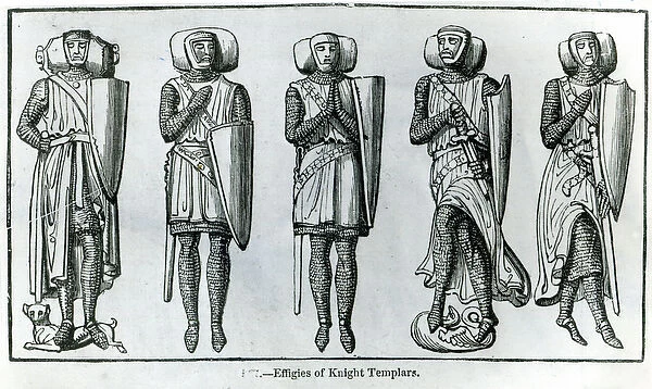 Effigies of Knight Templars (engraving)