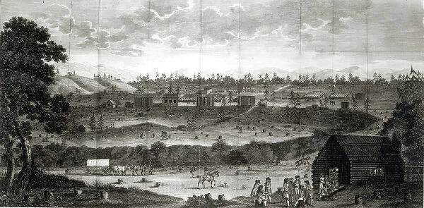 Encampment of the Convention Army, from Travels through the interior parts of America