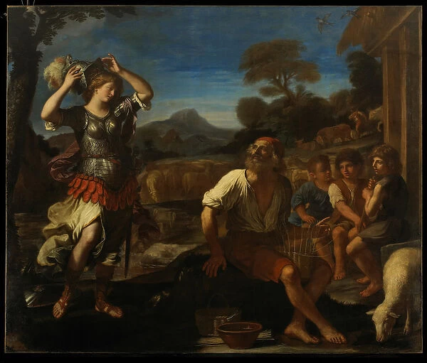 Erminia and the Shepherds, 1648 (oil on canvas)