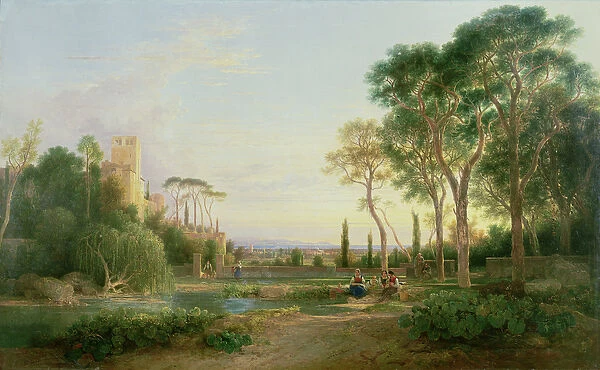Extensive Garden Scene in the Bay of Naples