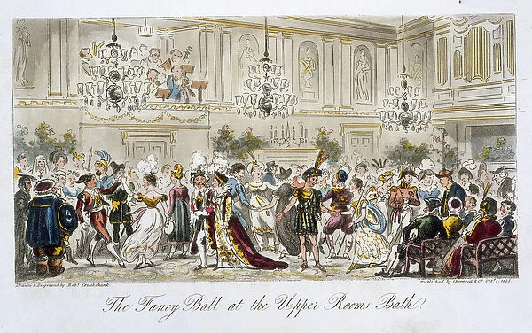 The Fancy Ball at the Upper Rooms, Bath, from The English Spy