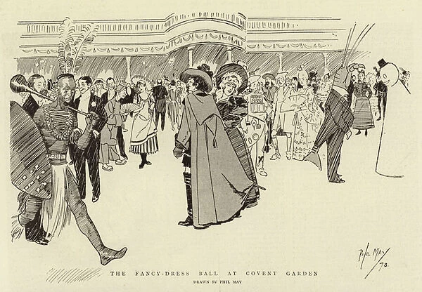 The Fancy-Dress Ball at Covent Garden (litho)