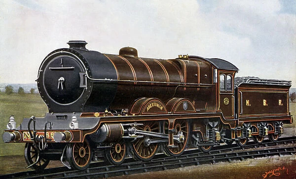Across the Fourth Bridge: The Aberdonian 'Atlantic'type Engine for the North British Railway, 1910 (litho)