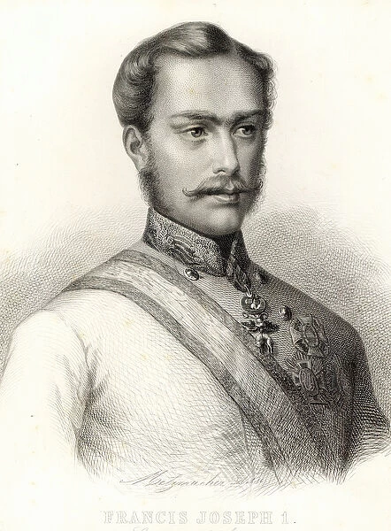 Franz Joseph I, Emperor of Austria (engraving)