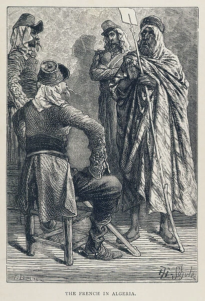 The French in Algeria, engraved by P. Louis (19th century)