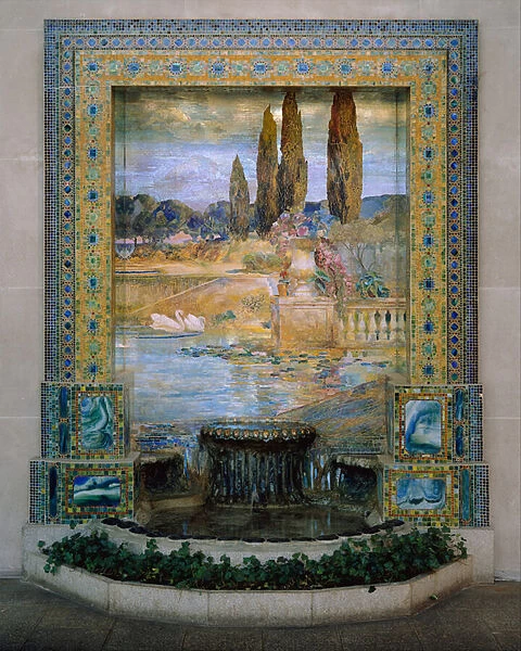 Garden Landscape, c. 1905-15 (favrile-glass mosaic)