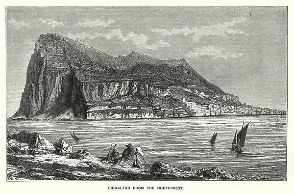 Gibraltar from the North-West (engraving)