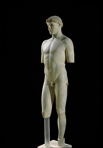 Greek Art: 'Ephebe de Critios'Marble sculpture attributed to