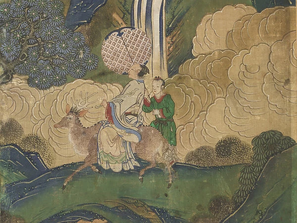 Guest arriving, detail from The Banquet of Seowangmo, c