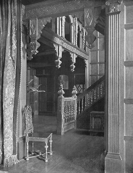 The Hall and Staircase (b  /  w photo)