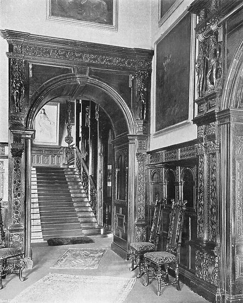 The Hall and Stairway (b  /  w photo)
