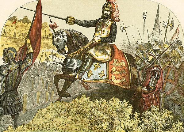 Henry V at the battle of Agincourt