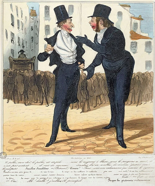 The Homeopathic Doctors, from La Caricature, 1837 (colour litho)