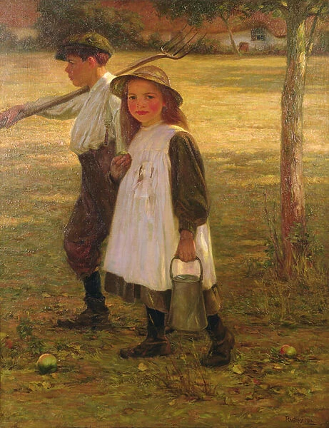Homeward, 1911 (oil on canvas)