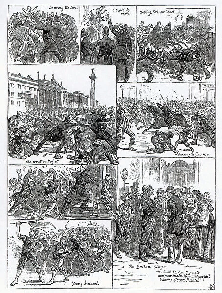 Irish Land League Agitation, illustrations from The Illustrated London News