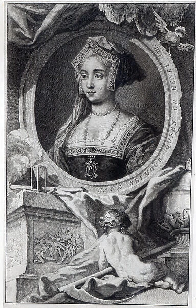 Jane Seymour, engraved by Jacobus Houbraken, 1746 (engraving)