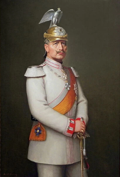 Kaiser Wilhelm II, 1910 (oil on canvas)