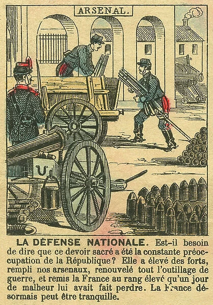 La Defense Nationale, illustrating the development of the arsenal of the French Armee