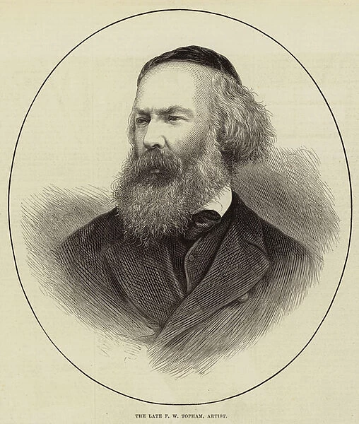 The Late F W Topham, Artist (engraving)