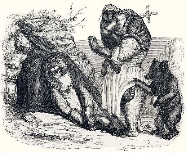 The lioness and the bear (La lionne et l ourse) - Fables by La Fontaine