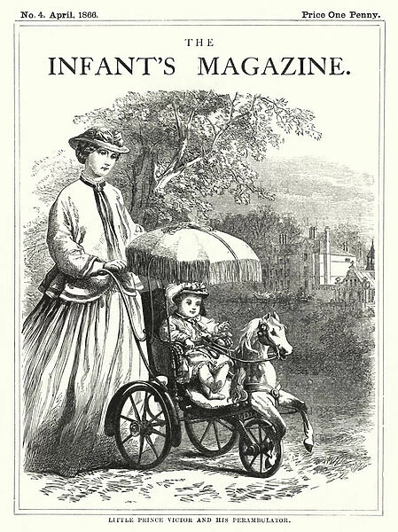 Little Prince Victor and his Perambulator (engraving)