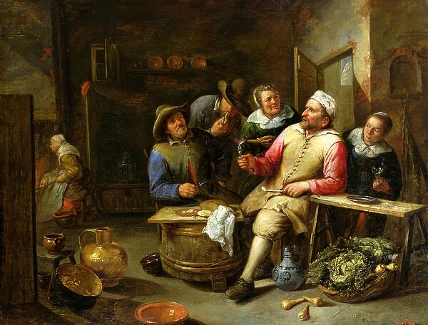 The Lounge Bar, 1657 (oil on canvas)