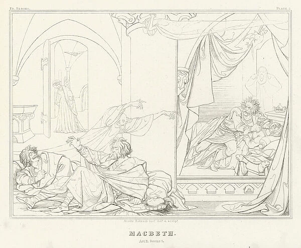 Macbeth, Act II, Scene 1 (engraving)