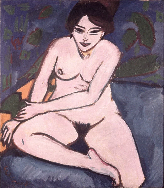 Model on Blue Ground, 1906 (oil on canvas)