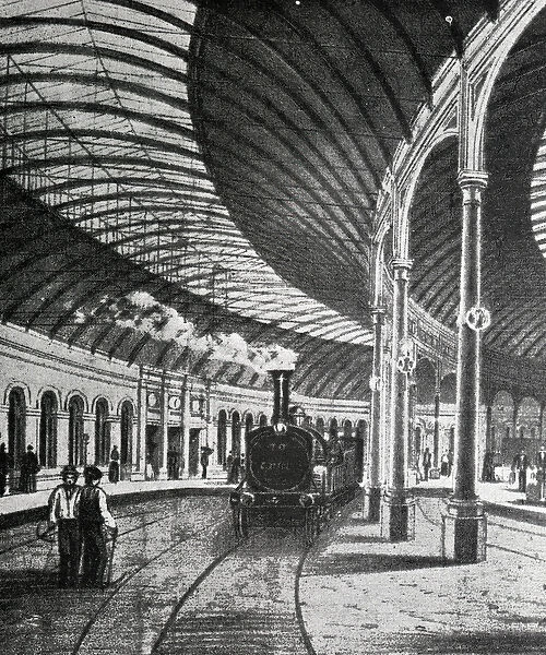 Newcastle Central Station (engraving)