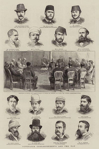 Newspaper Correspondents and the War (engraving)