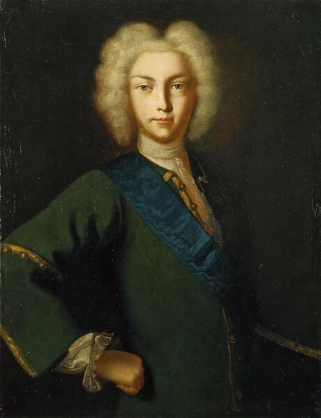 Pierre II de Russie - Portrait of the Tsar Peter II of Russia (1715-1730) par Anonymous