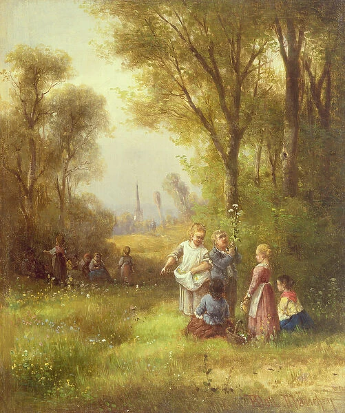 Playing in the Woods, 19th century