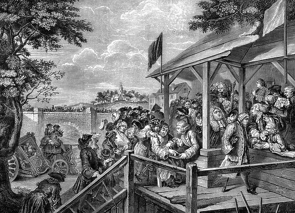 Polling at an Election by William Hogarth