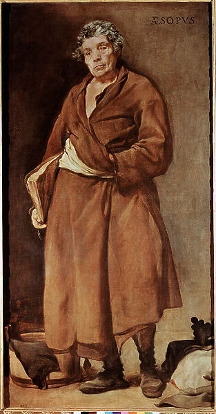 Portrait of Aesop, Greek writer (oil on canvas, 1640)