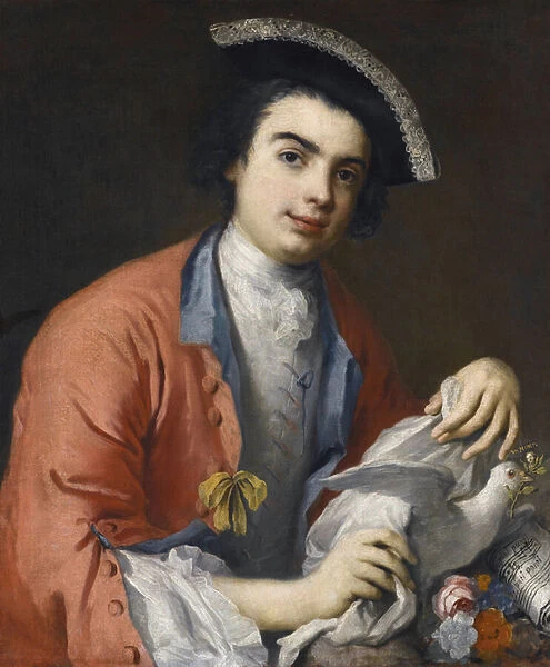 Portrait de Carlo Broschi dit Farinelli, chanteur contralto et soprano