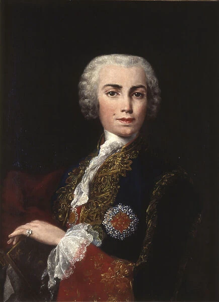 Portrait de Carlo Broschi dit Farinelli, chanteur contralto et soprano, castrat italien (1705-1782) - Portrait of the singer Farinelli (Carlo Broschi) (1705-1782) - Amigoni
