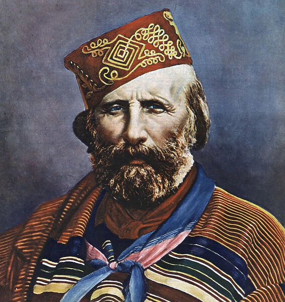 Portrait of Giuseppe Garibaldi (1807-1882), Italian politician