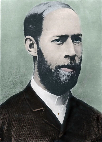 Portrait of Heinrich Hertz, (German physicist, 1857-1894)