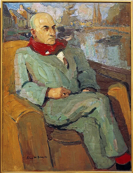 Portrait of Max Jacob (1876 - 1944). Painting by Pierre De Belay (1890-1947), 20th century. Orleans, Musee des Beaux Arts