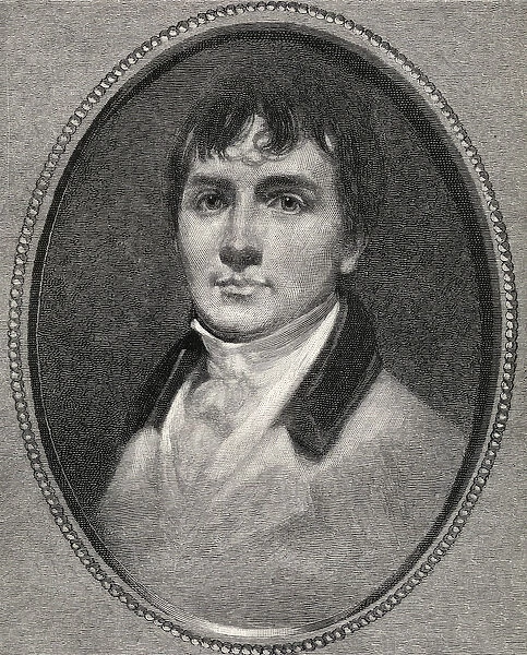 Portrait of Robert Burns, from The Century Illustrated Monthly Magazine