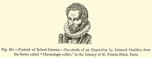 Portrait of Robert Garnier (engraving)