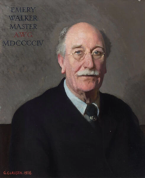 Portrait of Sir Emery Walker, 1926 (oil on canvas)