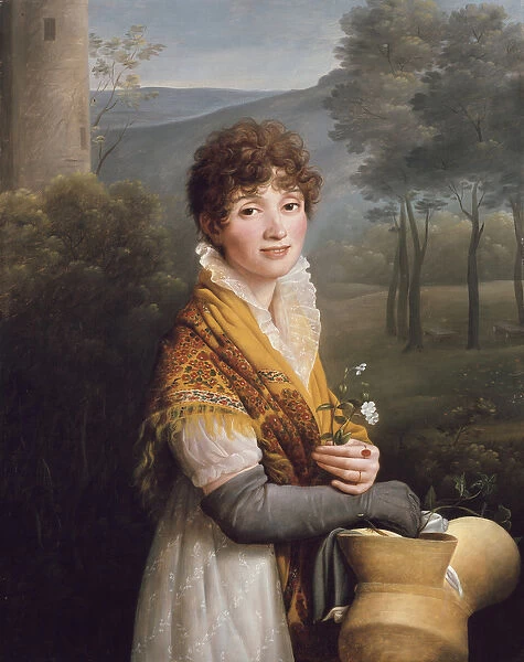Portrait of a Young Woman (oil on canvas)