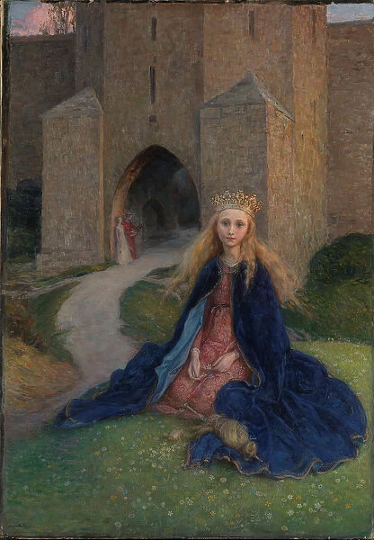 Princess with a spindle, 1896 (oil on canvas)