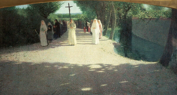The Procession, 1892-95 (oil on canvas)