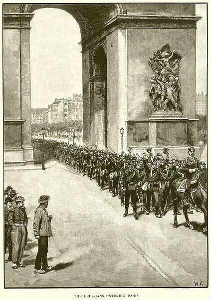 The Prussians entering Paris (engraving)